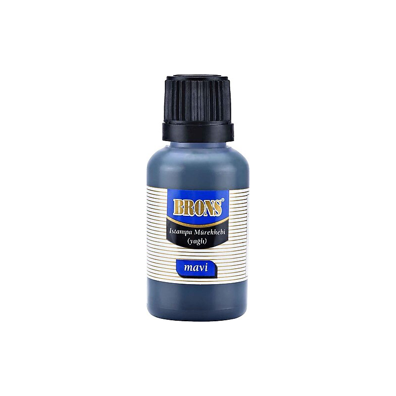 BRONS ISTAMPA MÜREKKEBİ MAVİ 30 cc BR-315