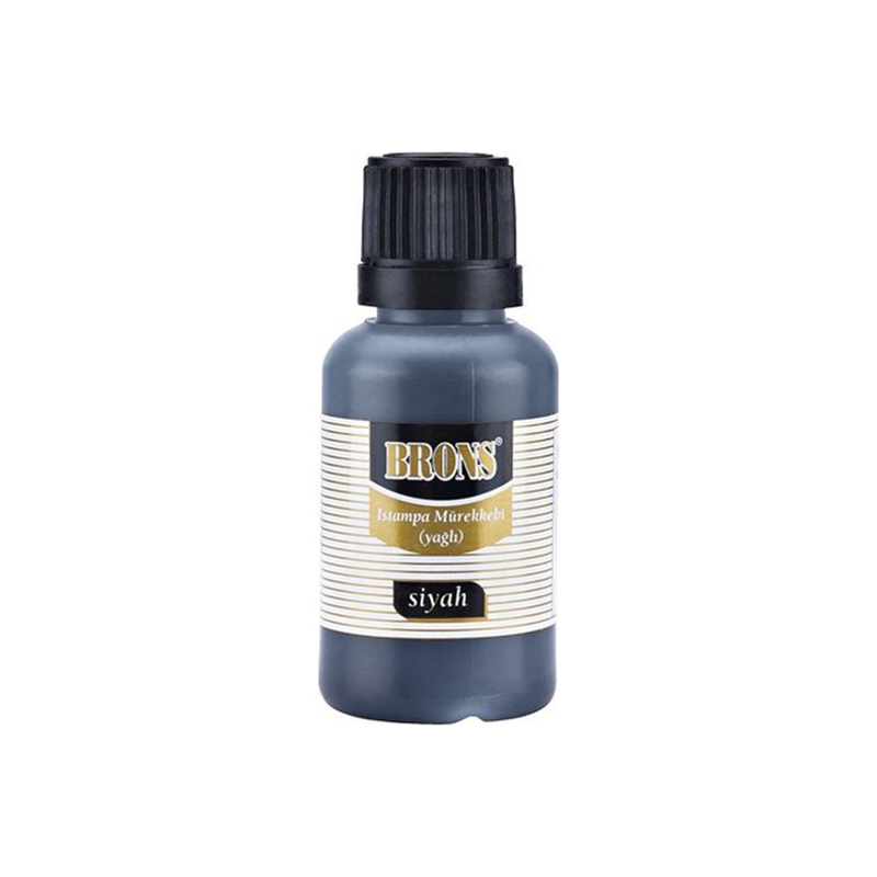 BRONS ISTAMPA MÜREKKEBİ SİYAH 30 cc BR-314