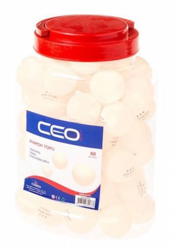 CEO-MASİS PİNPON TOPU 60 LI KAVANOZ BEYAZ CEO-PN0001