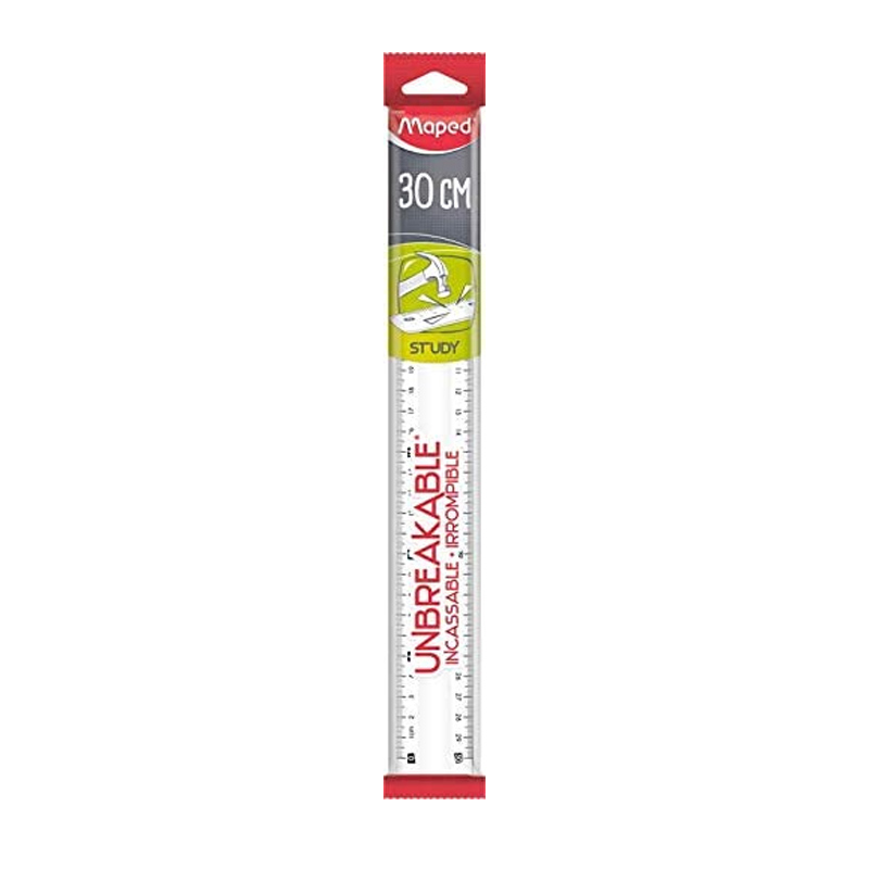 MAPED 245620 30 cm ESNEK PLASTİK CETVEL ŞEFFAF