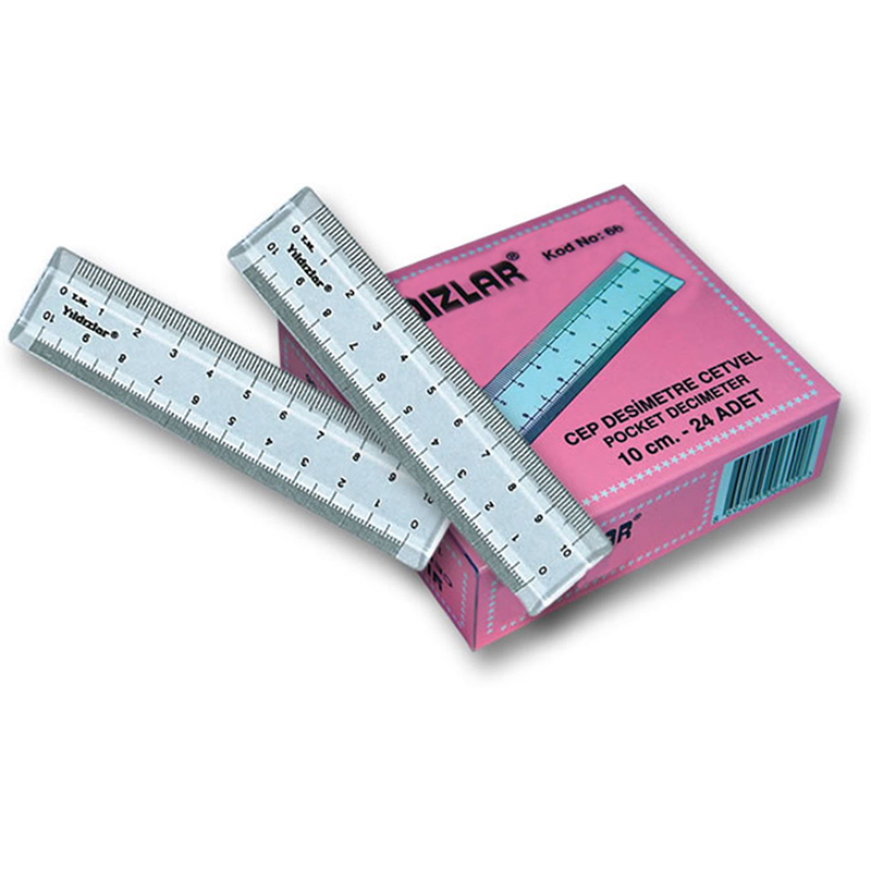 YILDIZLAR 10 CM. CEP DESİMETRE CETVELİ KOD 066
