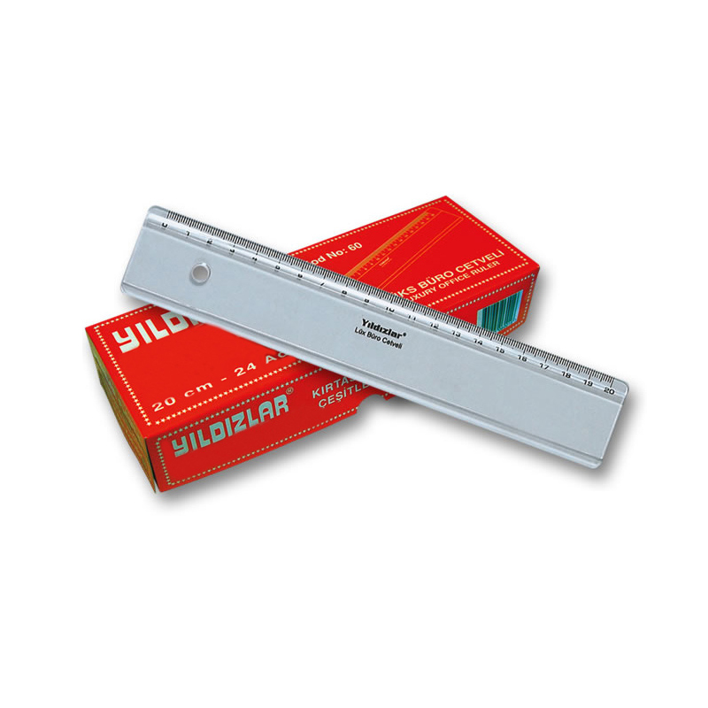 YILDIZLAR 20 CM. LÜX BÜRO CETVELİ KOD 060