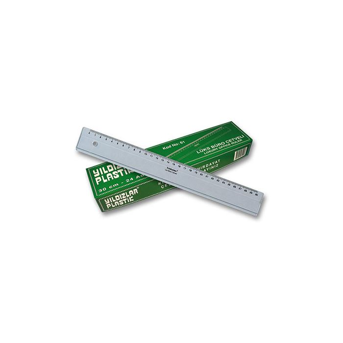 YILDIZLAR 30 CM. LÜX BÜRO CETVELİ KOD.061