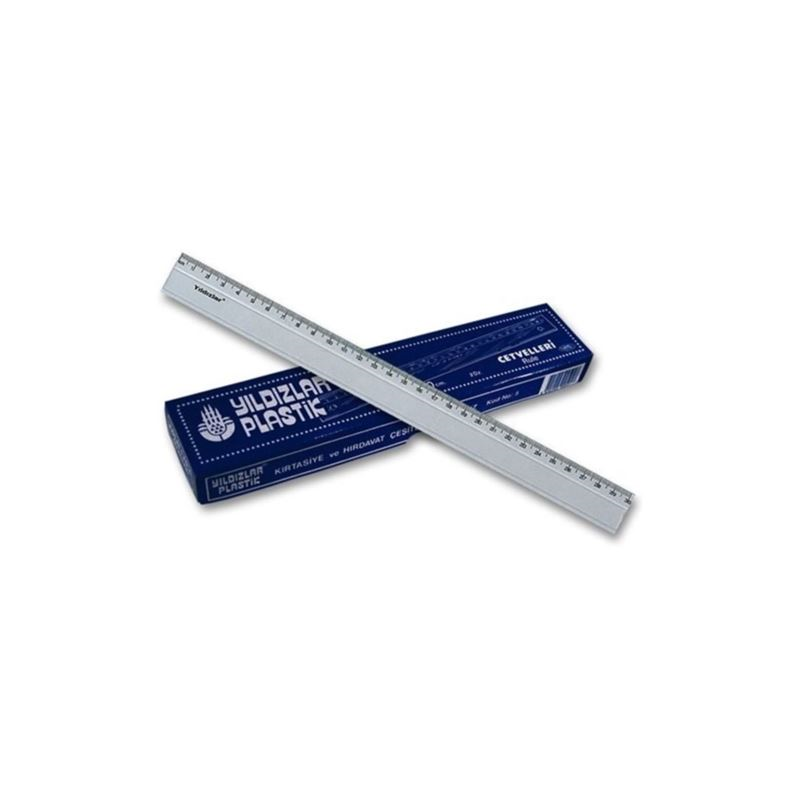 YILDIZLAR 50 CM. PLASTİK CETVEL KOD.033