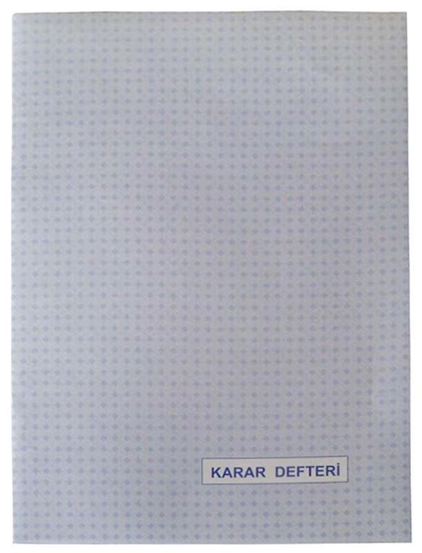 DİLMAN NUMARALI KARAR DEFTERİ KARTON KAPAK 40 YP.