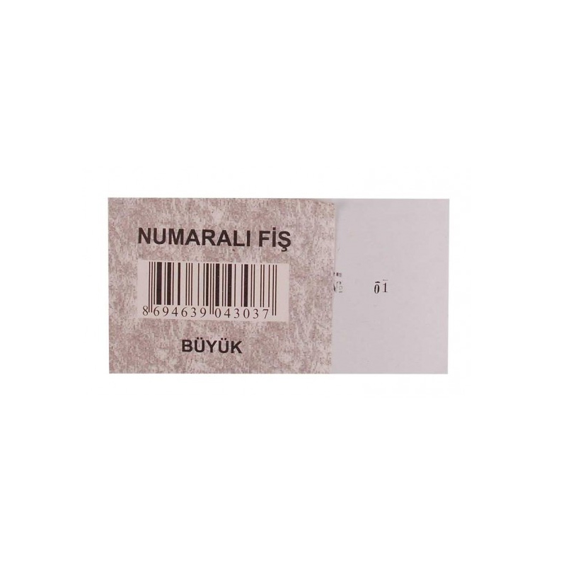 DİLMAN NUMARALI FİŞ BÜYÜK