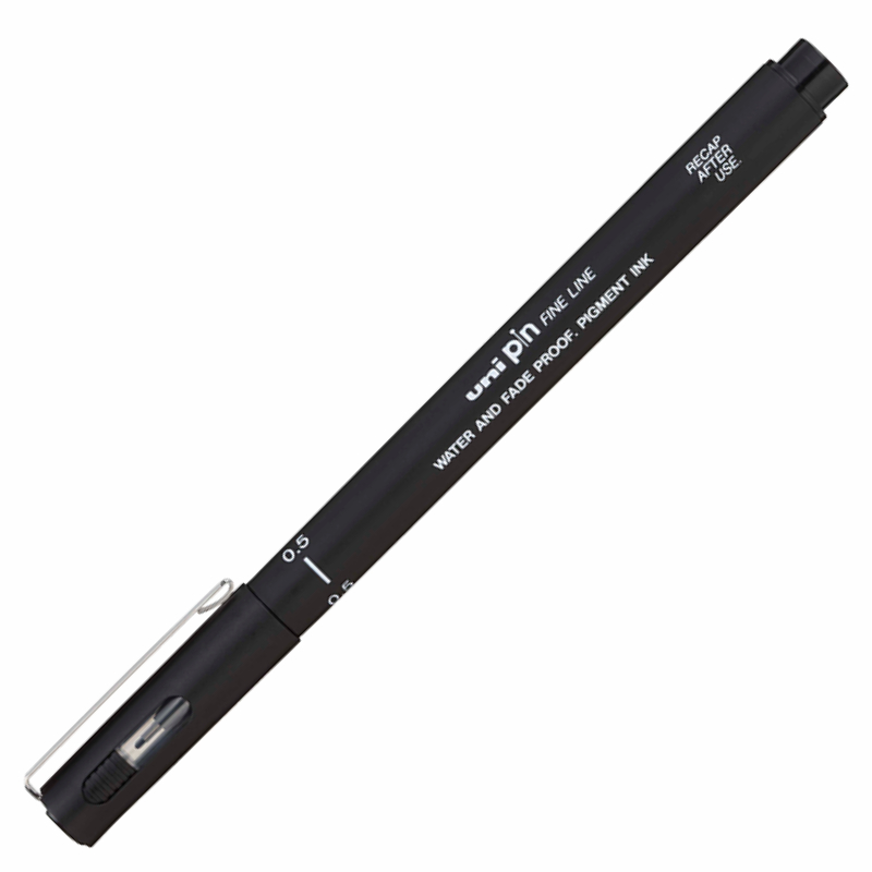 UNİ-BALL PIN05-200 FINELINE SİYAH ÇİZİM KALEMİ