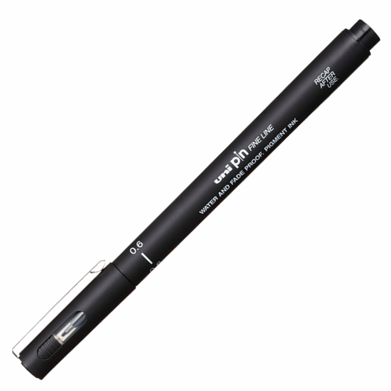 UNİ-BALL PIN06-200 FINELINE 0.6 SİYAH ÇİZİM KALEMİ