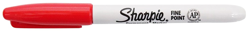 SHARPIE FINE PERMANENT MARKER KALEM KIRMIZI 1741832