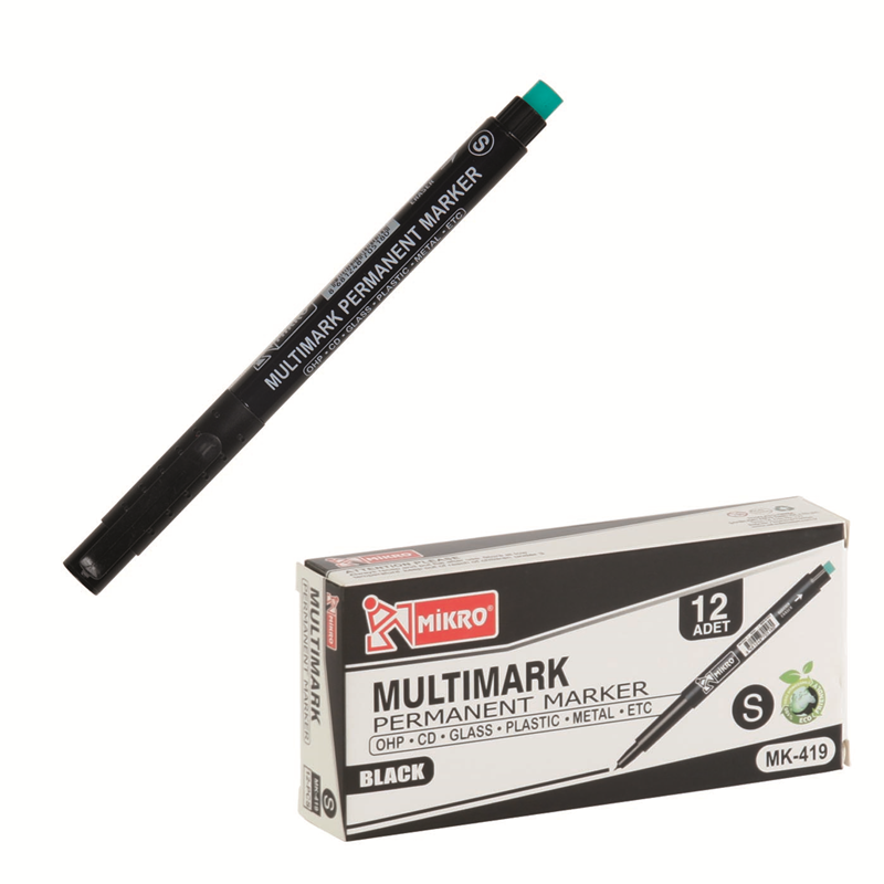 MİKRO MK-419 S SİYAH PERMANENT KALEM