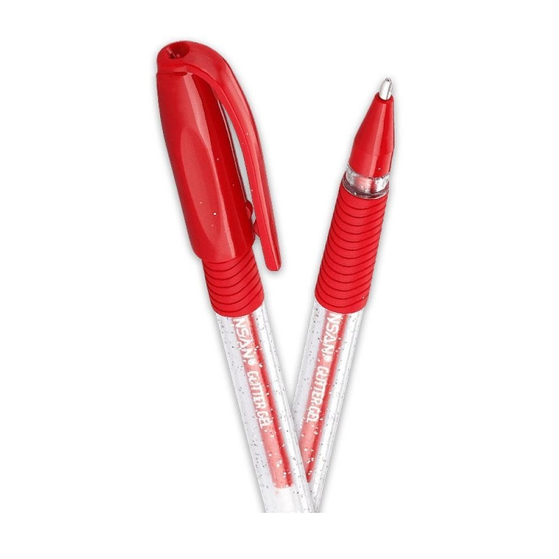 PENSAN GLITTER GEL KIRMIZI KALEM SİMLİ 2280