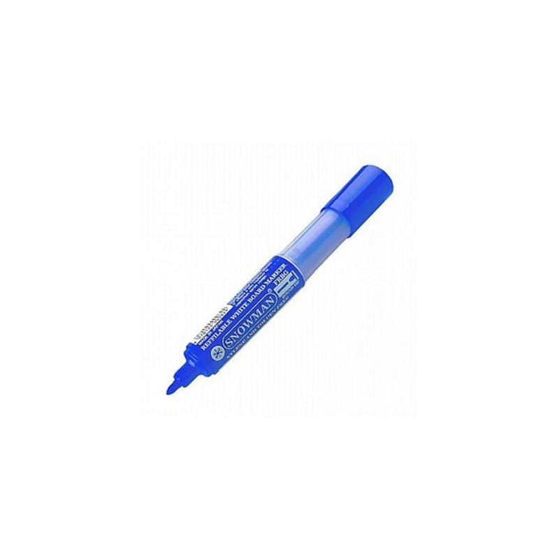 SNOWMAN MAVİ TAHTA KALEMİ SIVI MÜREKKEP KARTUŞLU 4,5MM FRBG-12