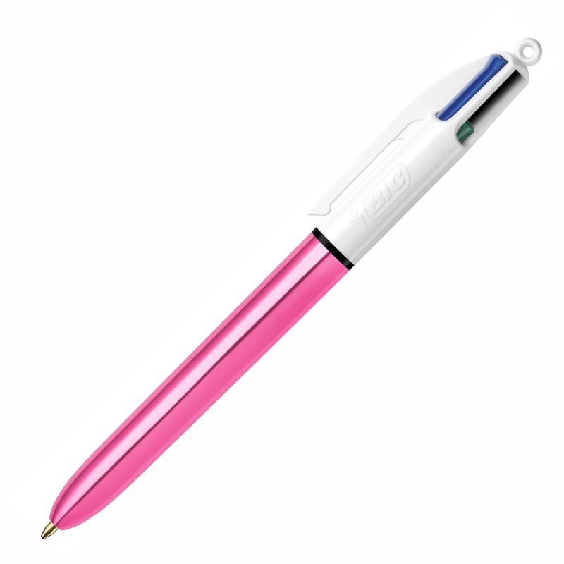 BİC 4 COLOURS SHINE PEMBE GÖVDE TÜK.KALEM 982875