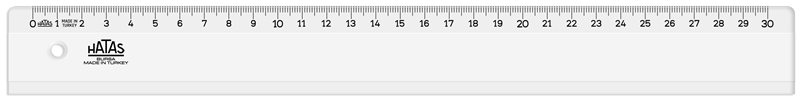 HATAS CETVEL PLASTİK BÜRO TİPİ GENİŞ 30 CM 00160