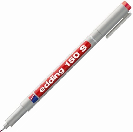 EDDING ASETAT KALEMİ E-150S KIRMIZI