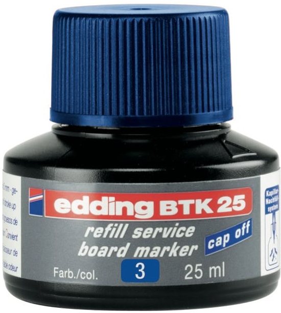 EDDING BEYAZ TAHTA MÜREKKEBİ 25 ML E-BTK25 MAVİ