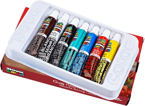NOVA COLOR GUAJ BOYA TÜP SET 12 ML 7 Lİ NC-101
