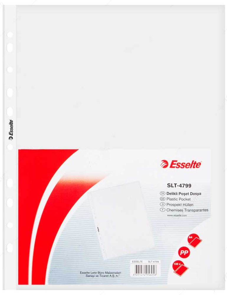 ESSELTE POŞET DOSYA A4 100 LÜ SLT-4799