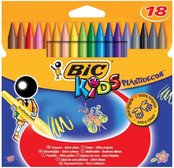 BIC PASTEL BOYA PLASTIDECOR 18 Lİ 8297711
