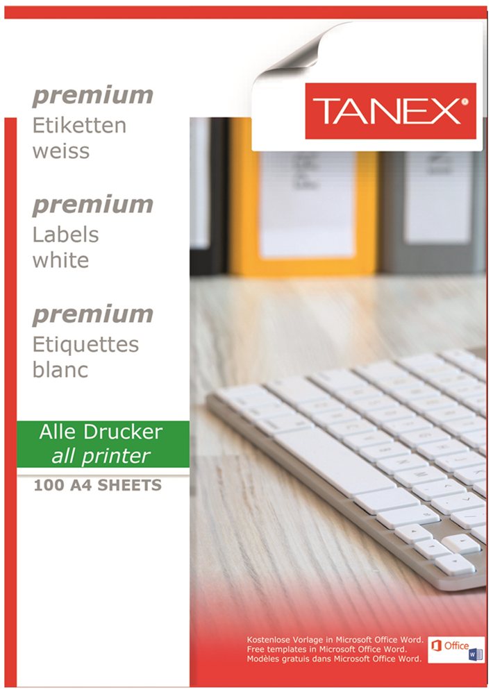 TANEX LASER ETİKET TW-2022 50 X 22 MM 100 LÜ