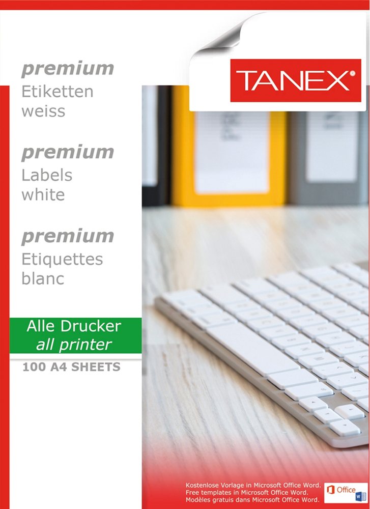 TANEX LASER ETİKET TW-2108 192 X 34 MM 100 LÜ
