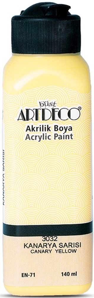 ARTDECO AKRİLİK BOYA 140 ML KANARYA SARI Y-070R-3032