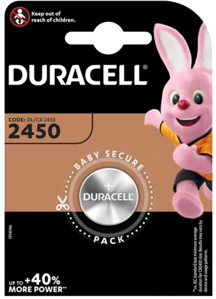 DURACELL PİL DÜĞME 3V TEKLİ 2450