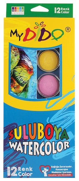 SÜDOR MYDİDO SULU BOYA 12 Lİ BÜYÜK MY0123