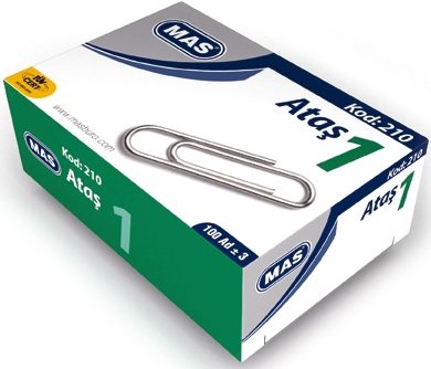 MAS ATAŞ NO:1 NİKEL KAPLI 100 ADET 210