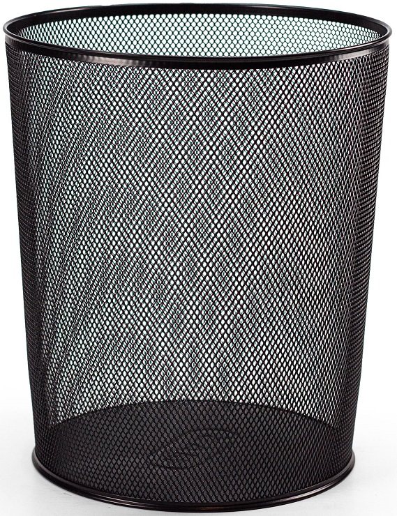 MAS ÇÖP KOVASI METAL TAM DELİKLİ 10 LT SİYAH 854