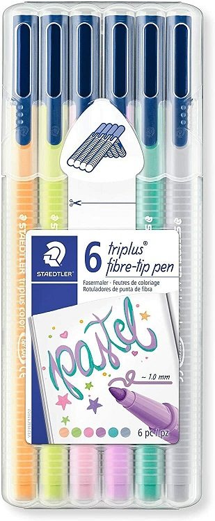 STAEDTLER KEÇELİ KALEM TRIPLUS COLOR 1.0 SET PASTEL RENKLER 6 LI 323 SB6CS01