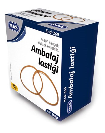 MAS AMBALAJ LASTİĞİ 200g %100 KAUÇUK MİDİ KT 360