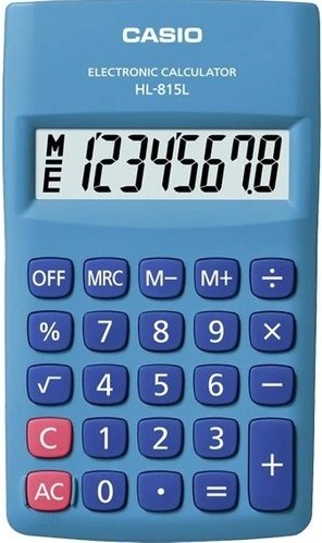 CASIO HESAP MAKİNESİ CEP TİPİ HL-815L-BU