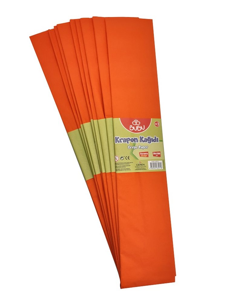 BU-BU KRAPON KAĞIDI TURUNCU 10 LU KR0010