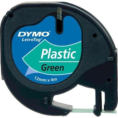 DYMO ŞERİT LETRATAG PLASTİK 12MM x 4MT YEŞİL 721640 59425