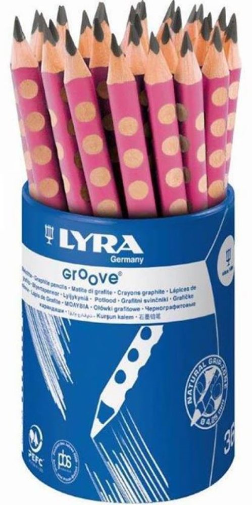 LYRA KURŞUN KALEM GROOVE B PEMBE KAPLAMALI 36 LI POT L1875361