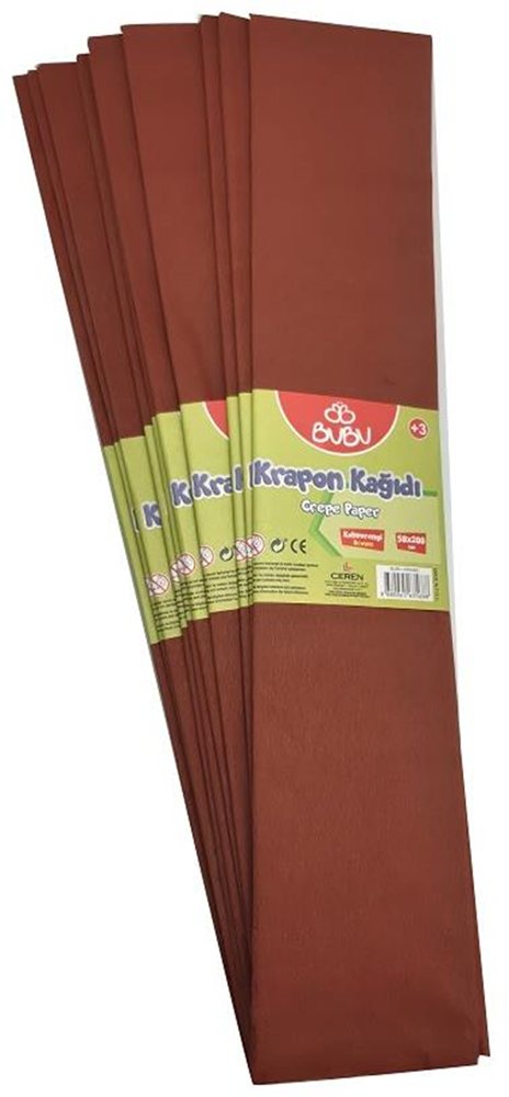 BU-BU KRAPON KAĞIDI KAHVE 10 LU KR0006