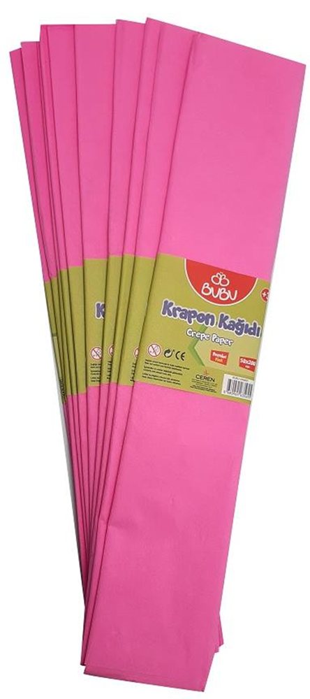 BU-BU KRAPON KAĞIDI PEMBE 10 LU KR0007