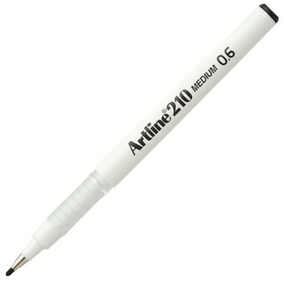 ARTLINE KEÇE UÇLU YAZI KALEMİ 210N 0.6 SİYAH A-EK-210N BLACK