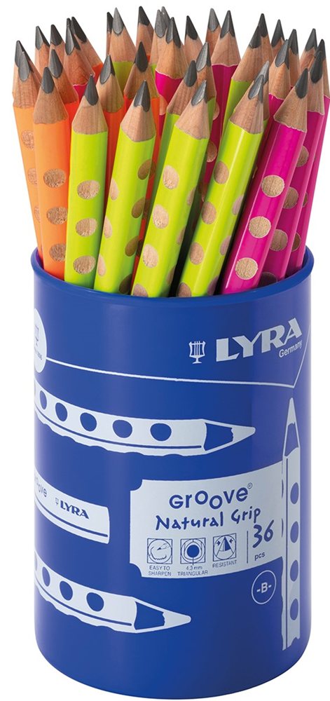 LYRA KURŞUN KALEM GROOVE B NEON KAPLAMALI 36 LI POT L1875365