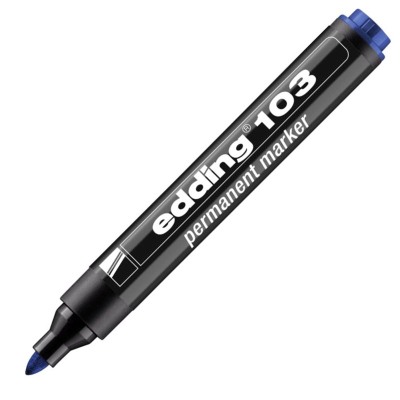 EDDING PERMANENT MARKÖR YUVARLAK UÇ E-103 MAVİ