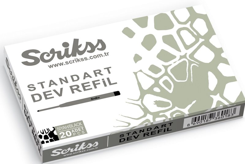 SCRIKSS STANDART DEV REFİL METAL SİYAH