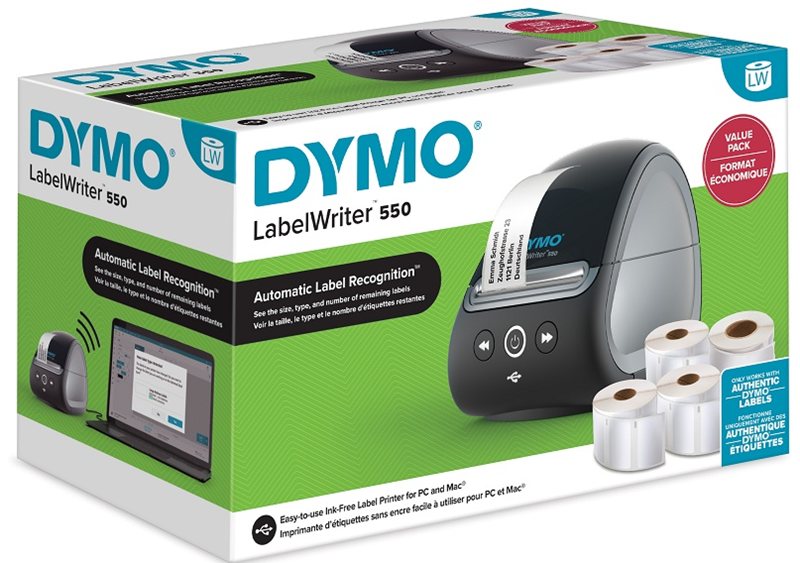 DYMO ETİKET MAKİNESİ LABEL WRITER 550 PROMOSYONLU 2147591 (4 RULO ETİKET HEDİYE)