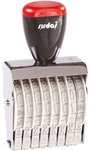 SIRDAŞ NUMARATÖR 9MM 8 HANE 1598