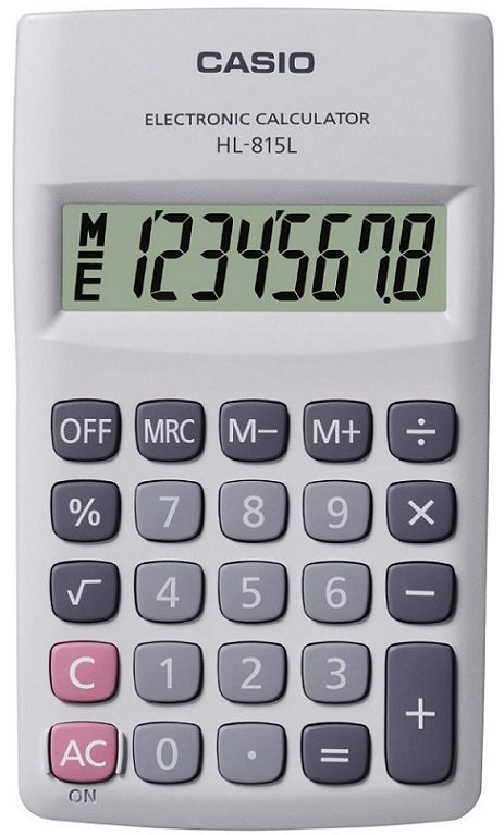 CASIO HESAP MAKİNESİ CEP TİPİ HL-815L-WE-W-DP