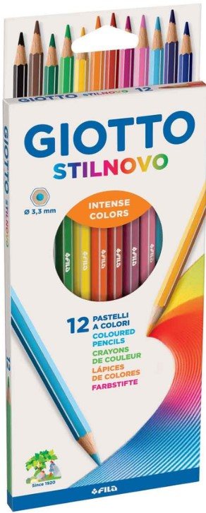 GIOTTO KURU BOYA STILNOVO 12 Lİ ASKILI PAKET 257400