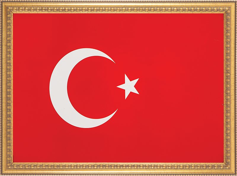 İNTER TÜRK BAYRAĞI VARAKLI ÇERÇEVE 50x70 INT-050
