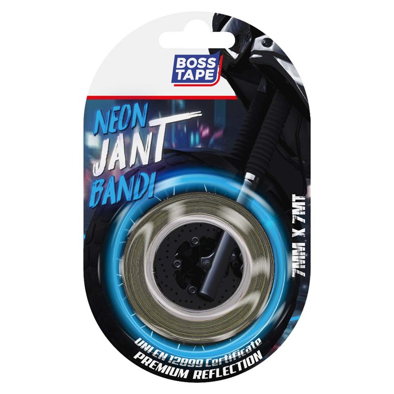 BOSS TAPE NEON JANT BANDI 7 MM x 7M MAVİ BLS. BT-09013