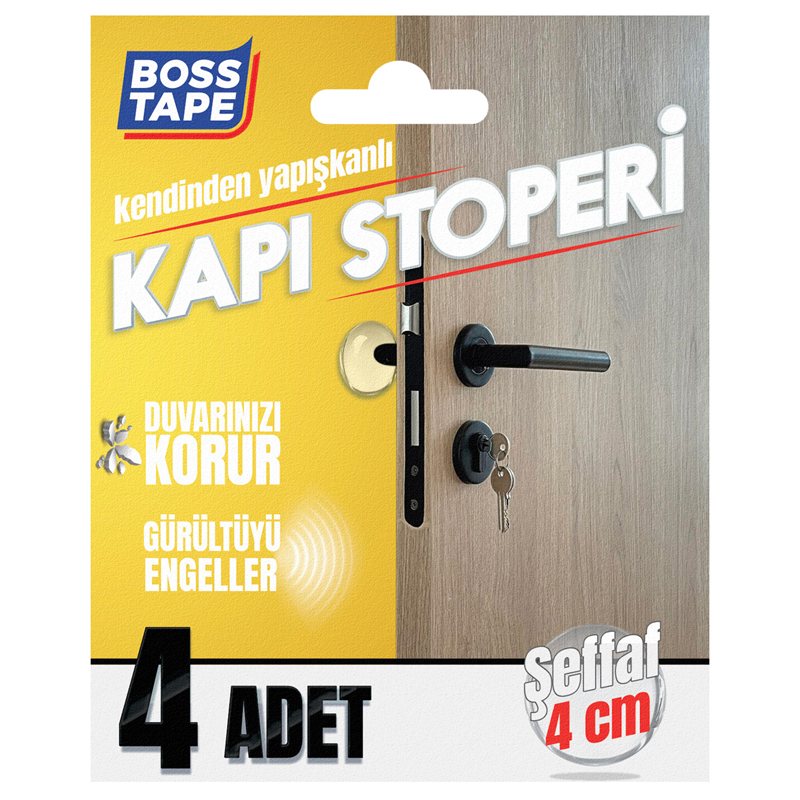 BOSS TAPE KAPI STOPERİ 40 MM 4 ADET BT-03011