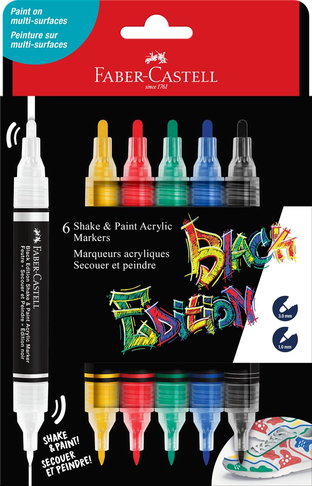 FABER METALİK MARKÖR BE SHAKE&PAİNT MARKÖR 6 LI KLASİK 285507
